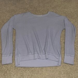 Lavender purple Pj Salvage waffle material long sleeve.